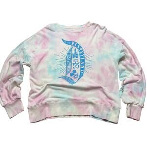 Disney Parks Tie-Dye Sweatshirt Fantasyland Tomorrowland Size Large